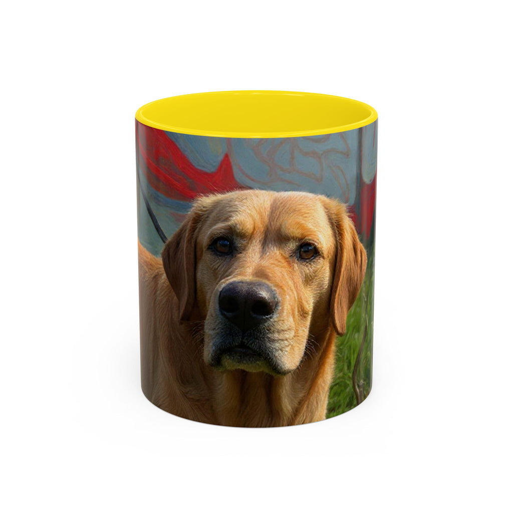Golden Labrador Photo Coffee Mug – Personalized Pet Dog Accent Mug (11/15oz)