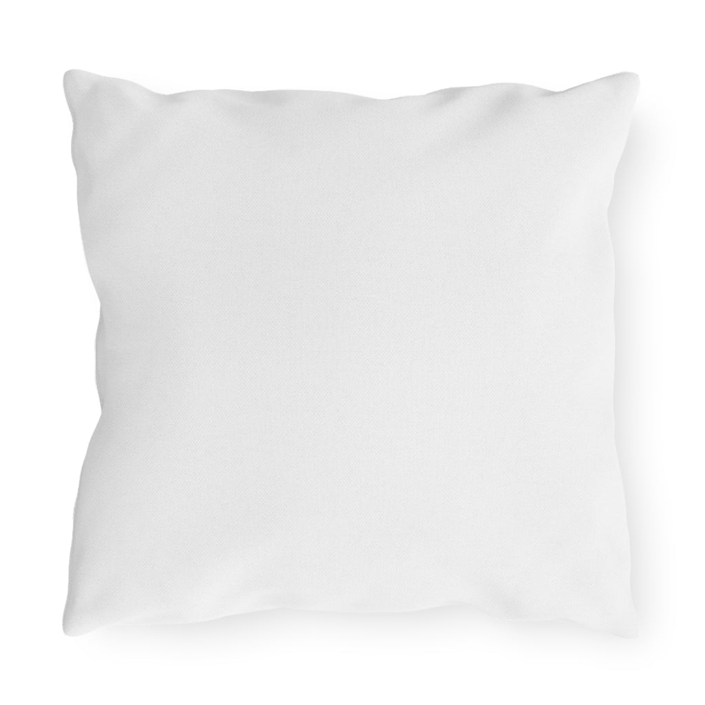 Outdoor Pillow — Blue Wildflower Garden Print Decorative Cushion