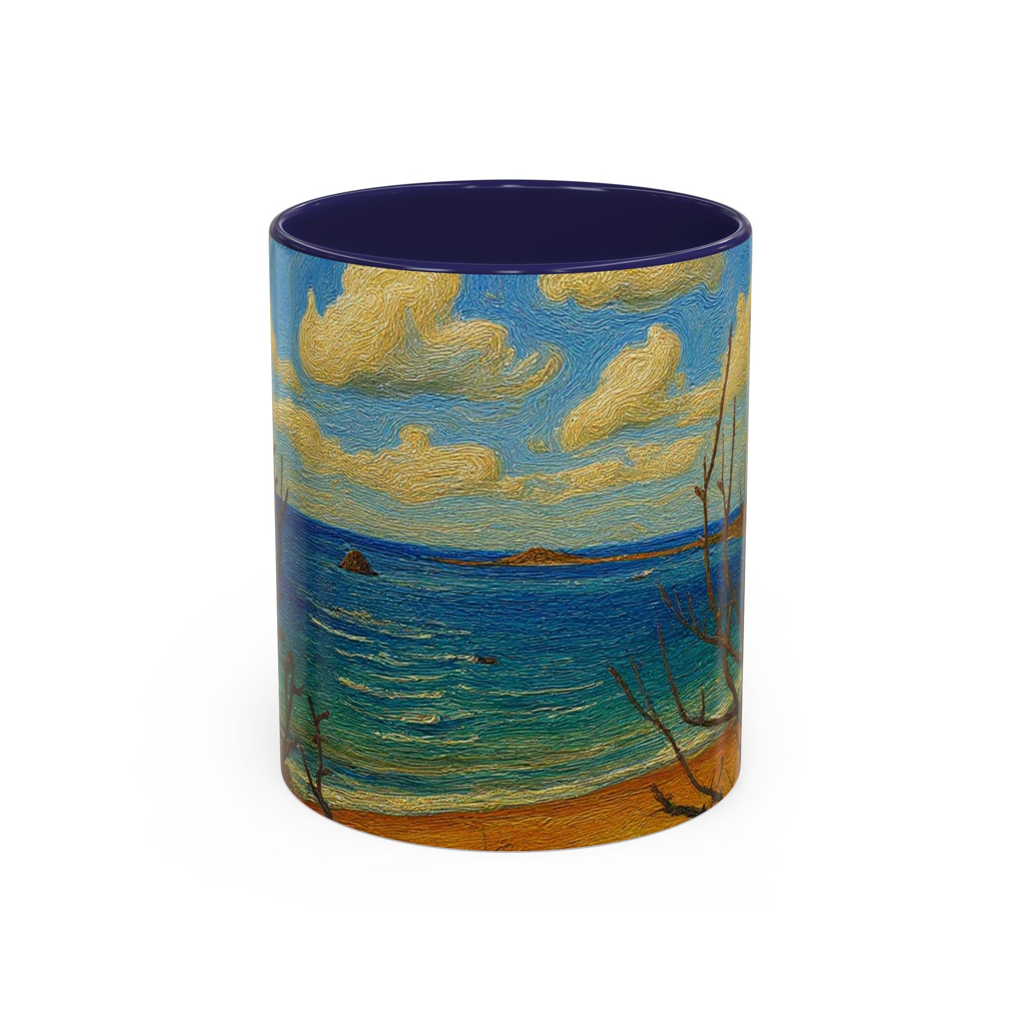 Coastal Breeze Coffee Mug — Beach Landscape Accent Mug (11/15oz)