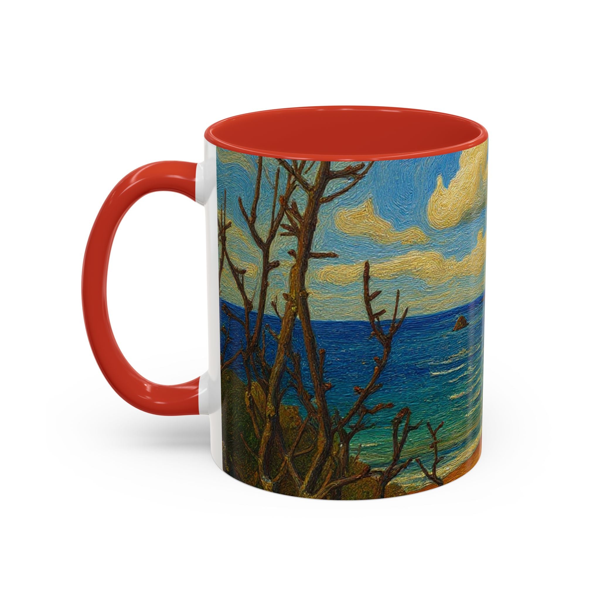 Coastal Breeze Coffee Mug — Beach Landscape Accent Mug (11/15oz)