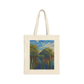 Canvas Tote Bag — Scenic River Landscape Art Print