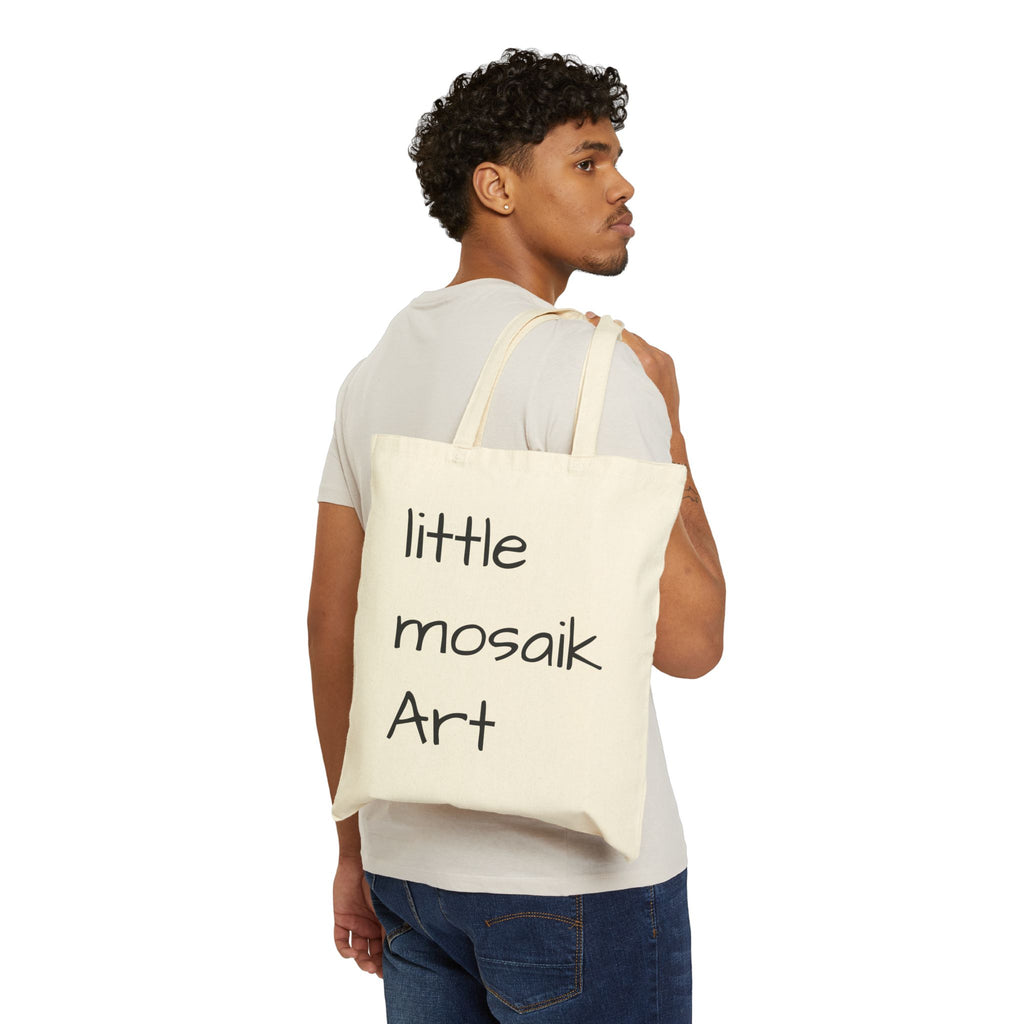 Tote Bag — Coastal Landscape Canvas Tote with 'little mosaik Art' Print