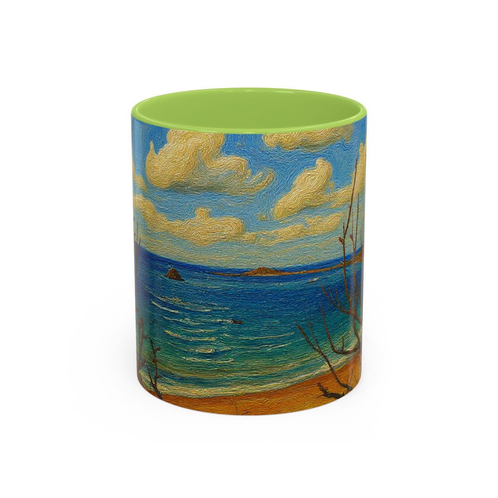 Coastal Breeze Coffee Mug — Beach Landscape Accent Mug (11/15oz)