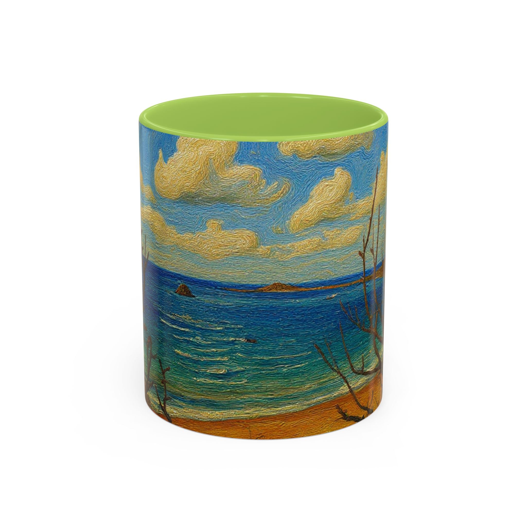 Coastal Breeze Coffee Mug — Beach Landscape Accent Mug (11/15oz)
