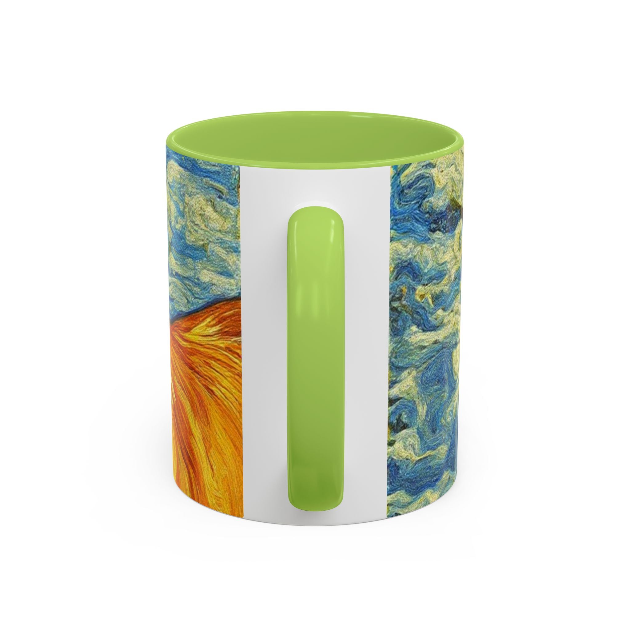 Golden Retriever Art Coffee Mug — Color Accent 11/15oz