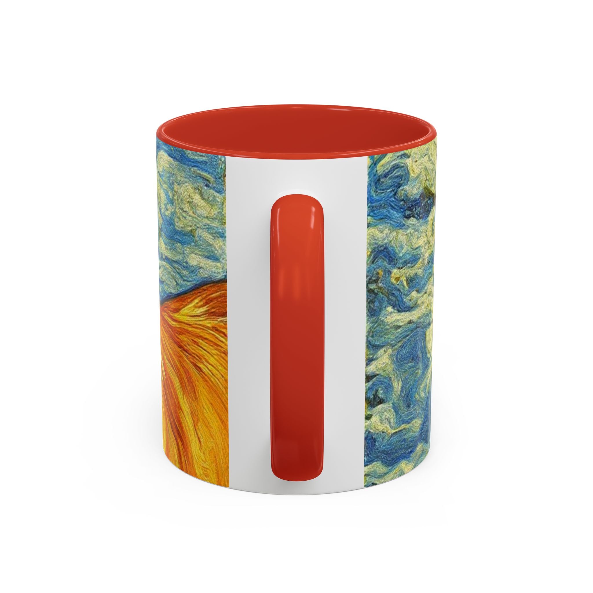 Golden Retriever Art Coffee Mug — Color Accent 11/15oz