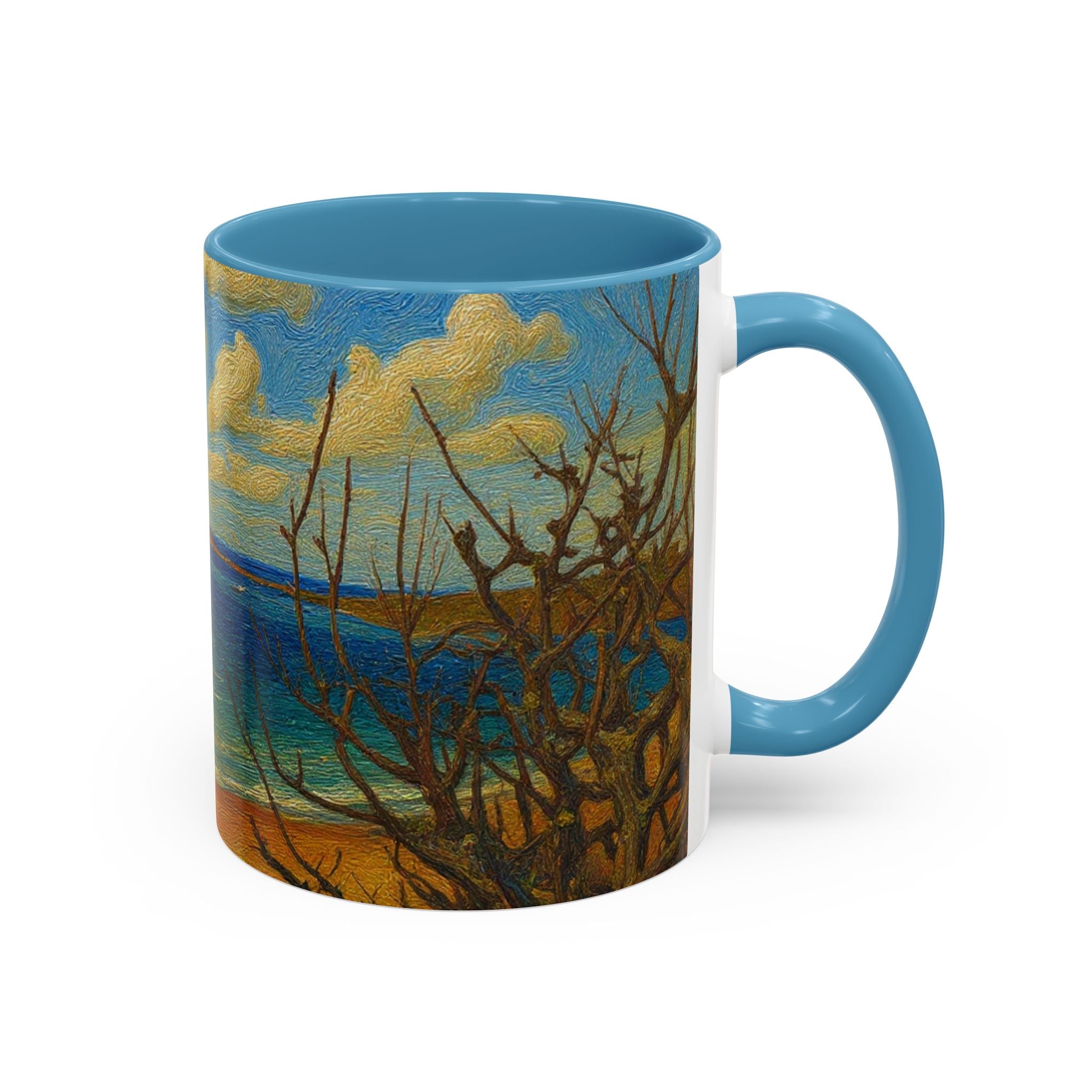 Coastal Breeze Coffee Mug — Beach Landscape Accent Mug (11/15oz)