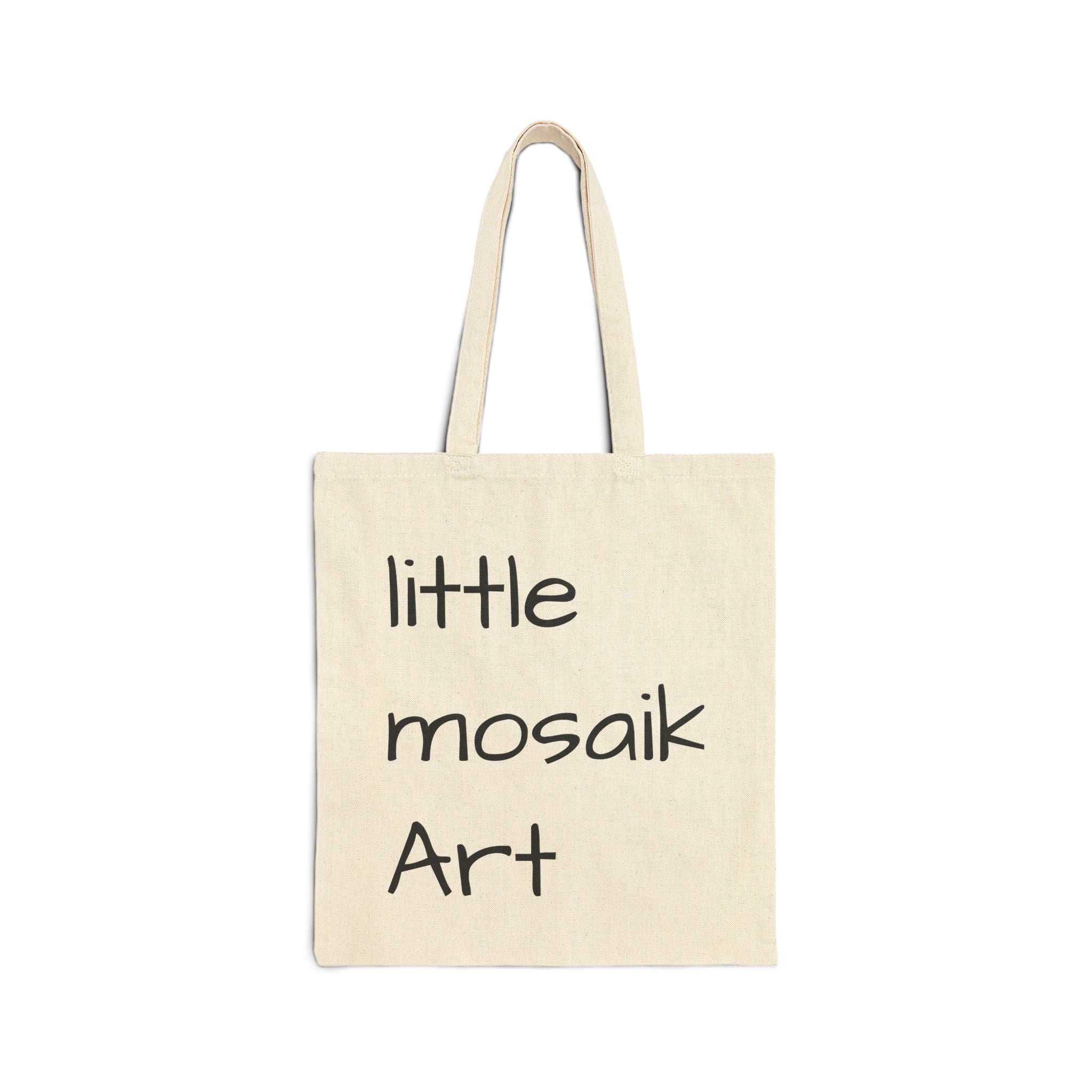 Seascape Canvas Tote Bag — Beach Art Cotton Shopper