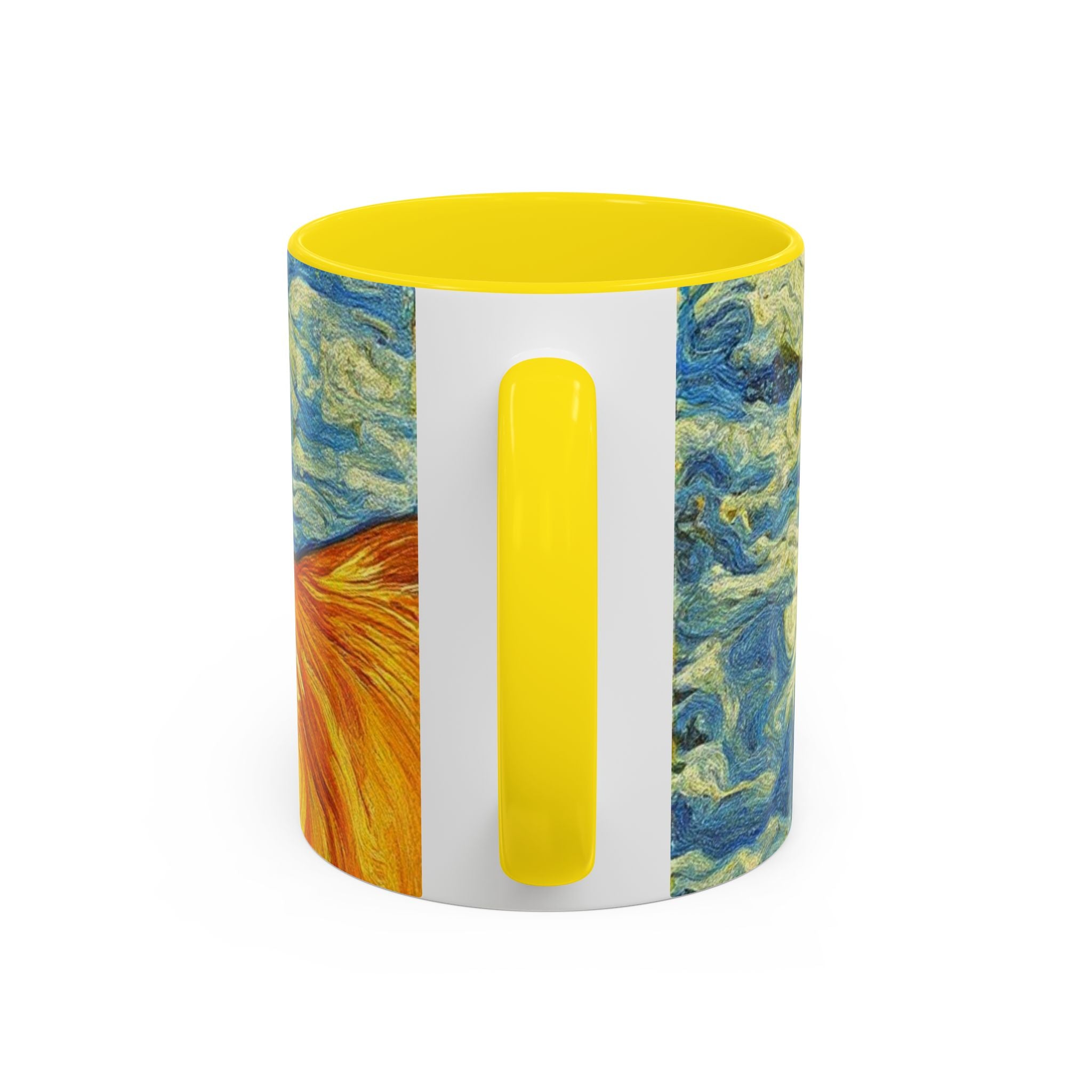 Golden Retriever Art Coffee Mug — Color Accent 11/15oz