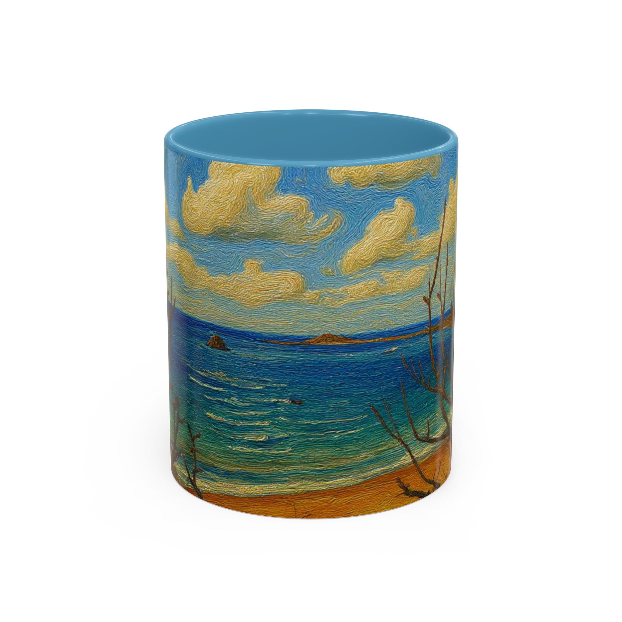 Coastal Breeze Coffee Mug — Beach Landscape Accent Mug (11/15oz)