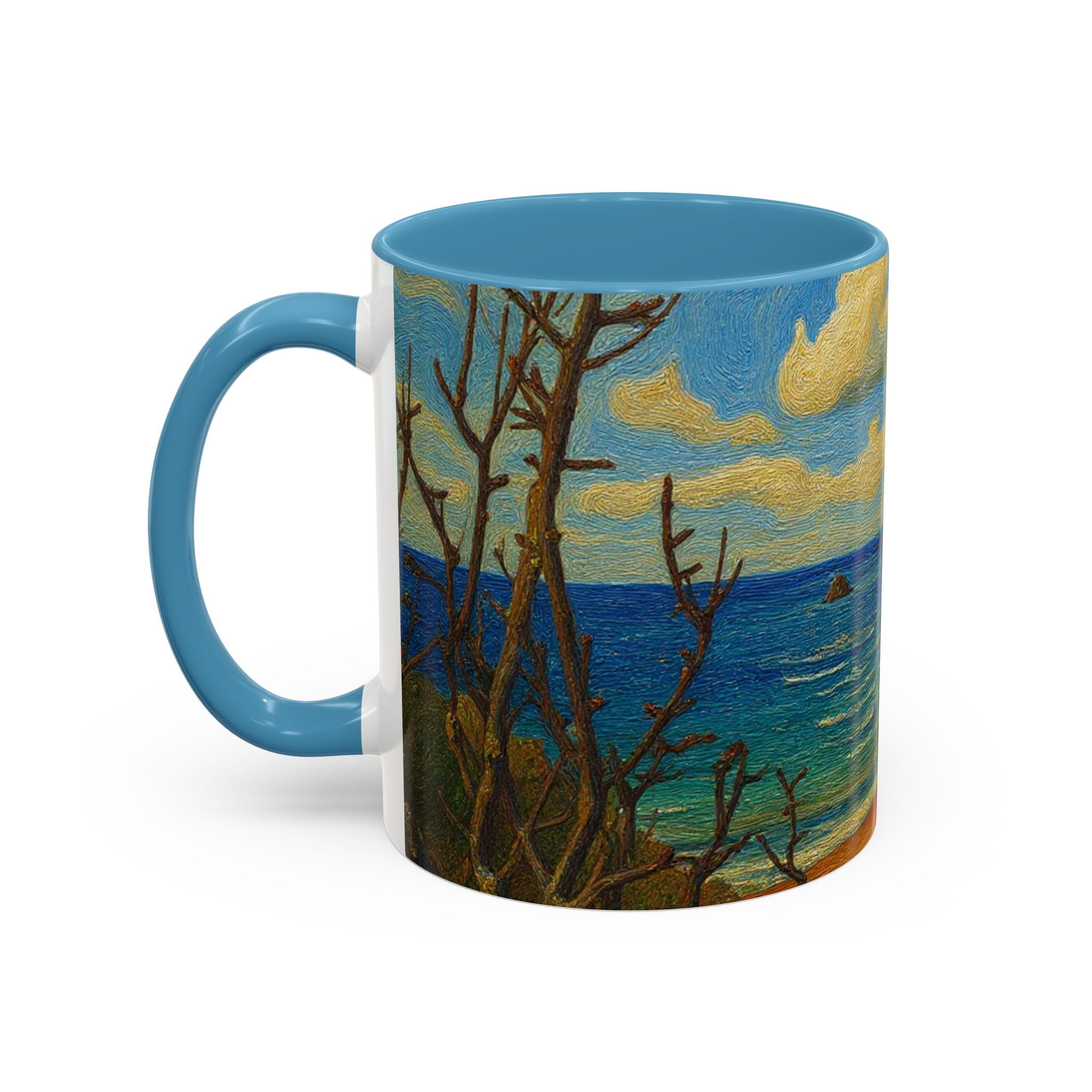 Coastal Breeze Coffee Mug — Beach Landscape Accent Mug (11/15oz)
