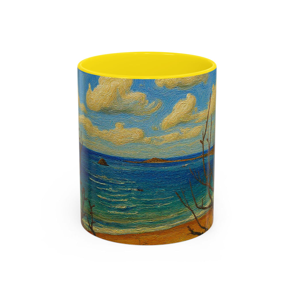 Coastal Breeze Coffee Mug — Beach Landscape Accent Mug (11/15oz)
