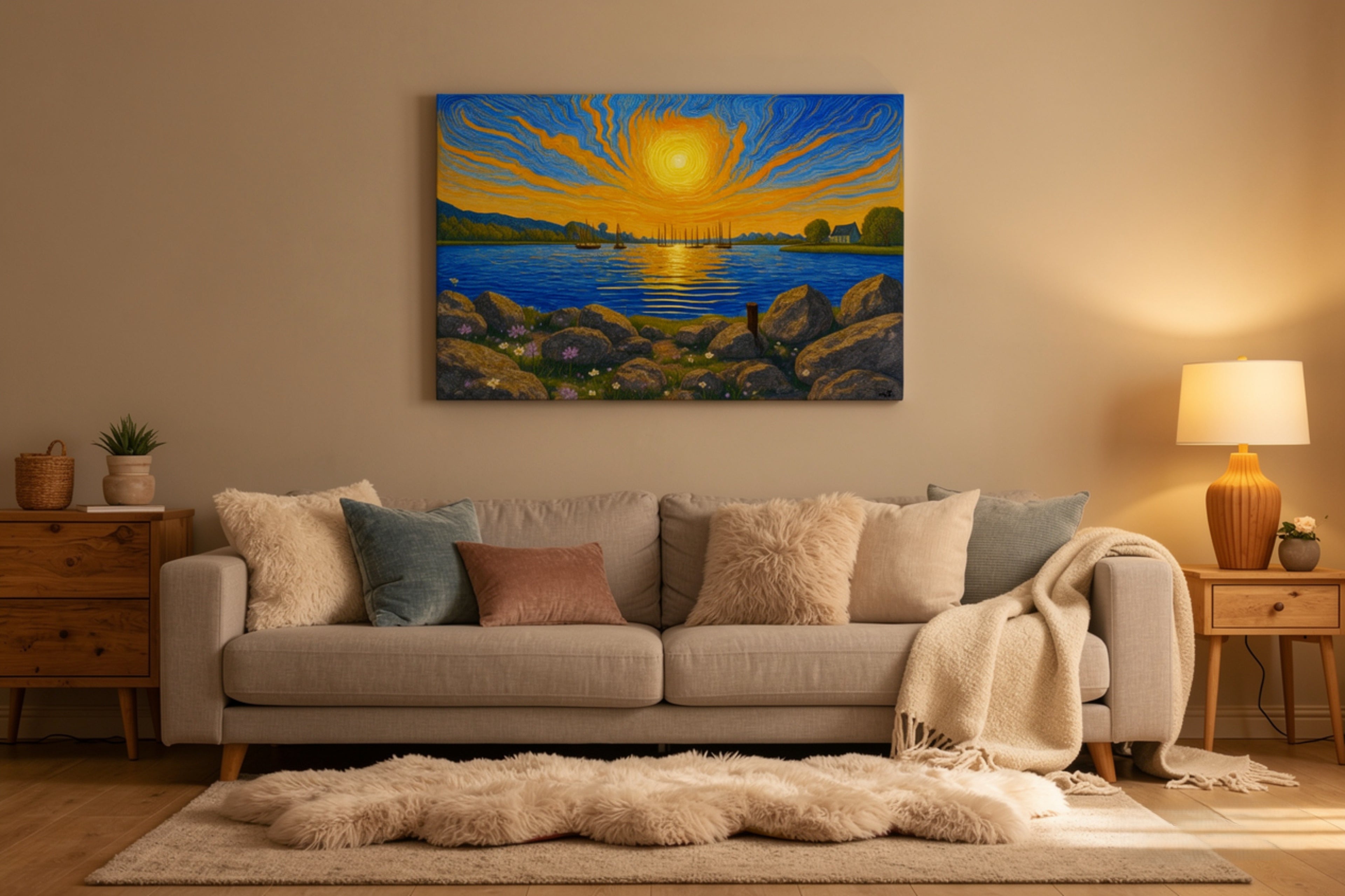 Sunrise – Toile imprimée lever de soleil