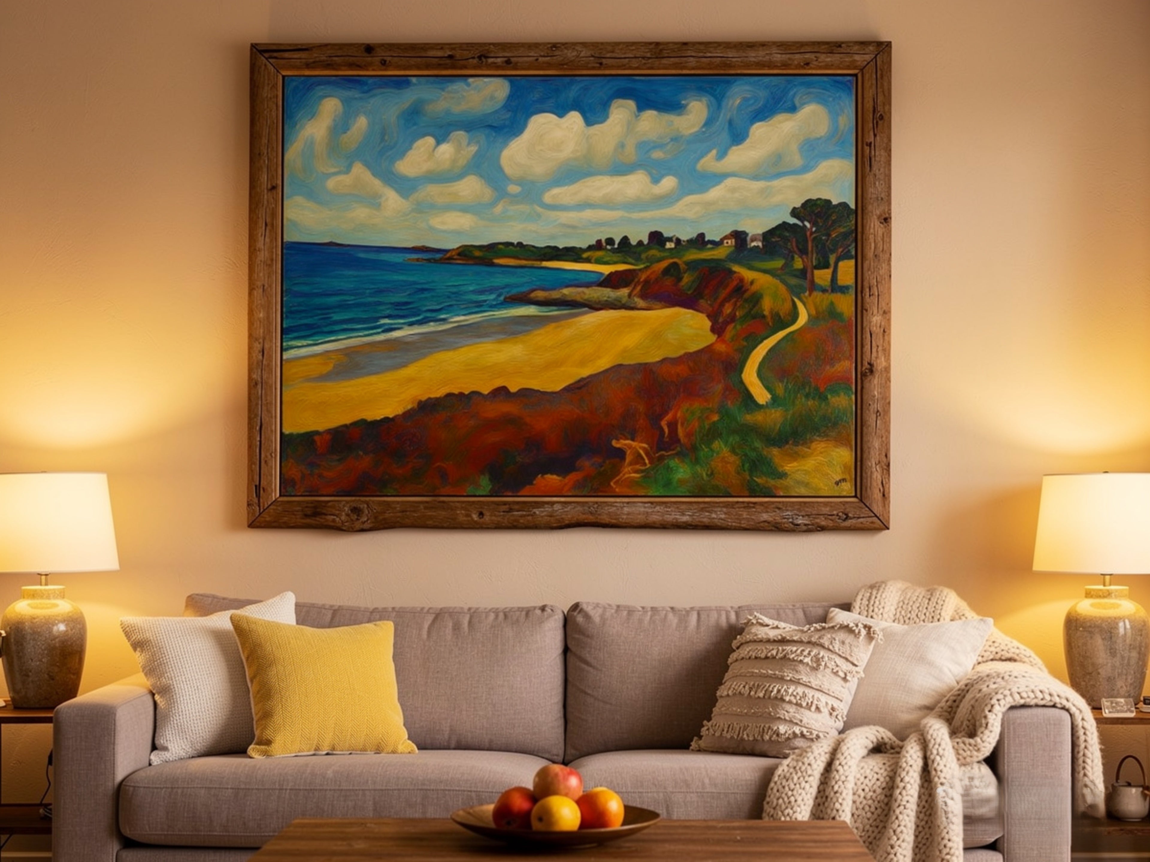 Landscape in Locquirec – Toile imprimée paysage breton