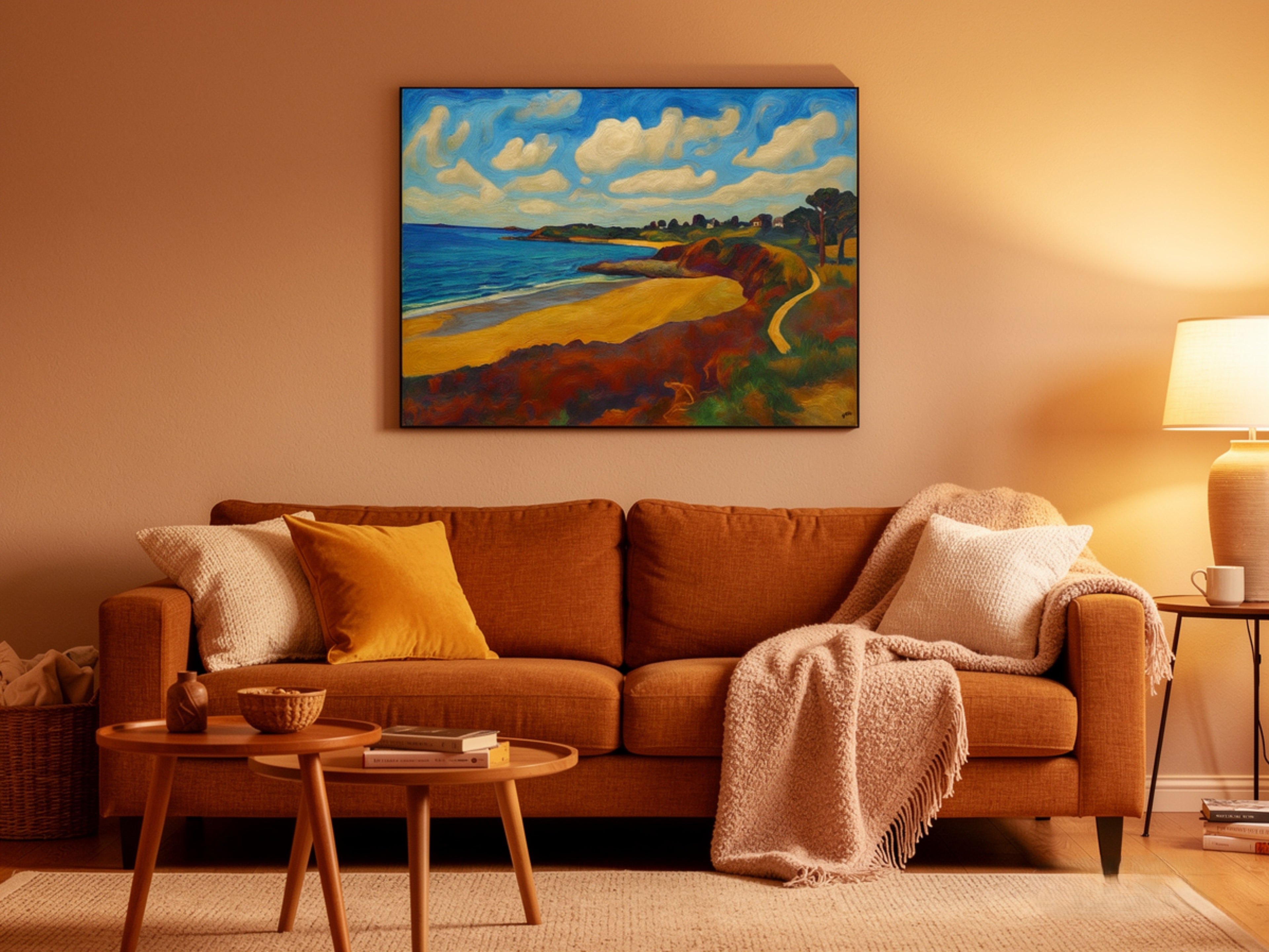 Landscape in Locquirec – Toile imprimée paysage breton