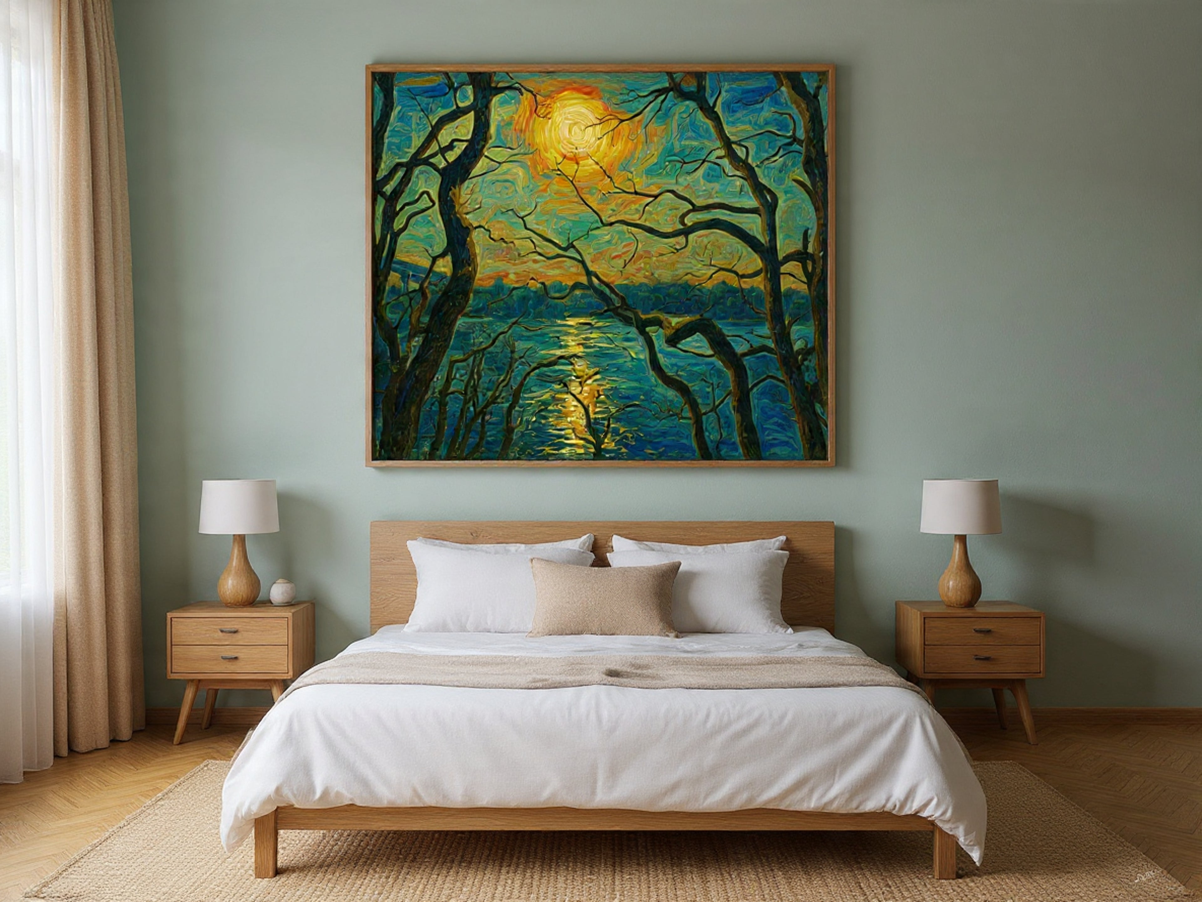 Sun on the Sea – Toile imprimée soleil et mer