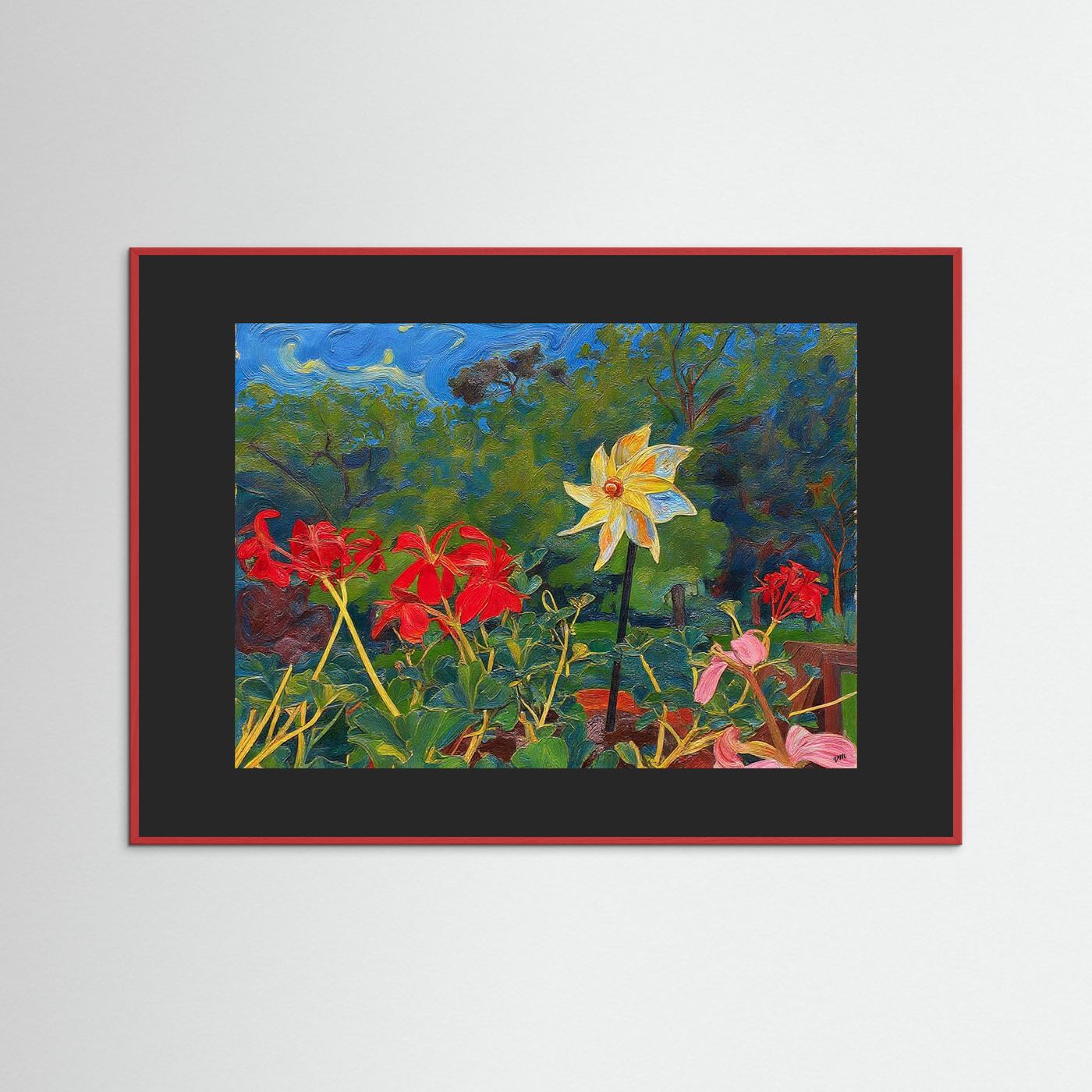 flowers in the wind
