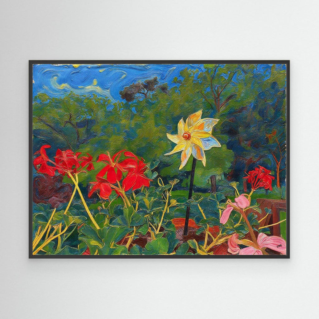 flowers in the wind