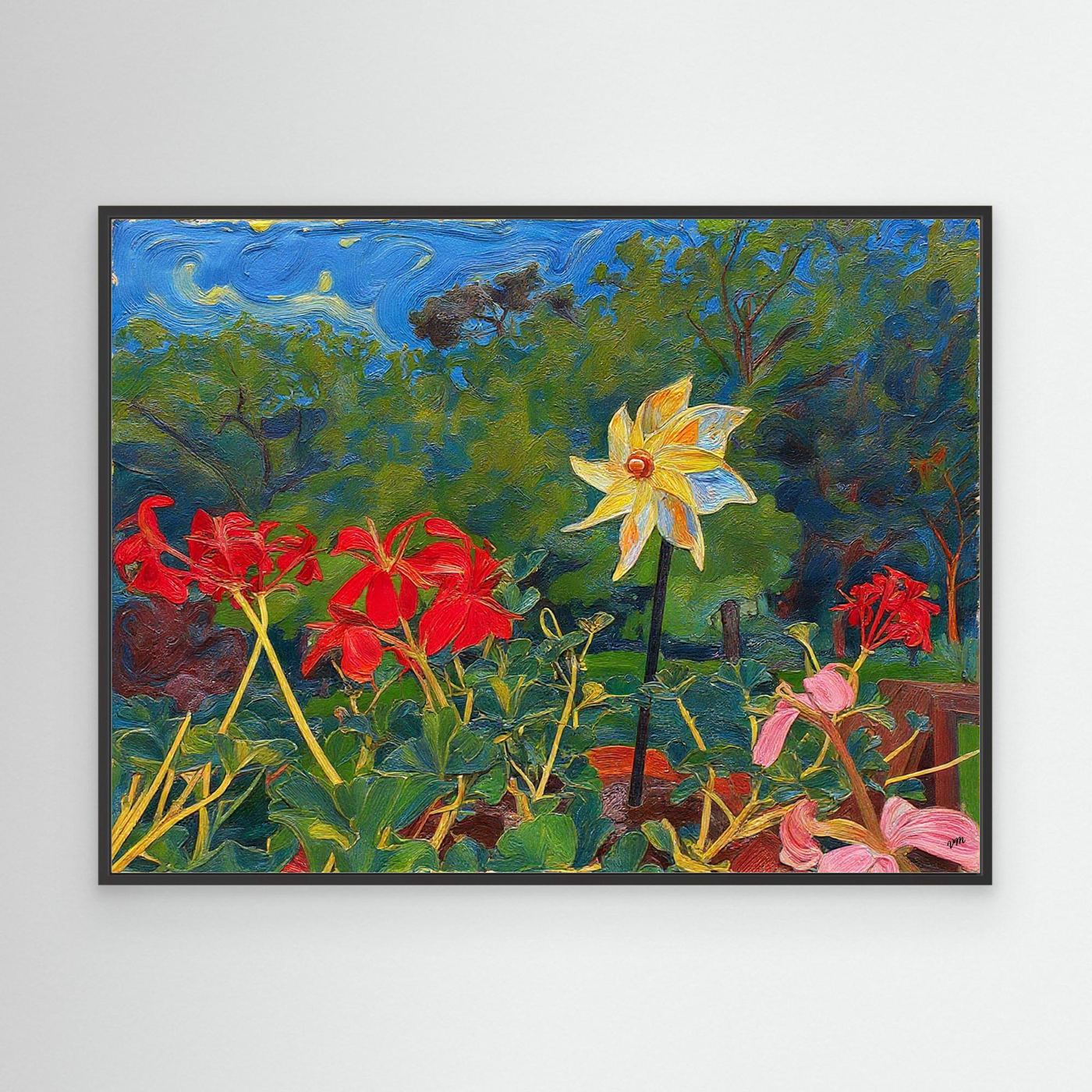 flowers in the wind